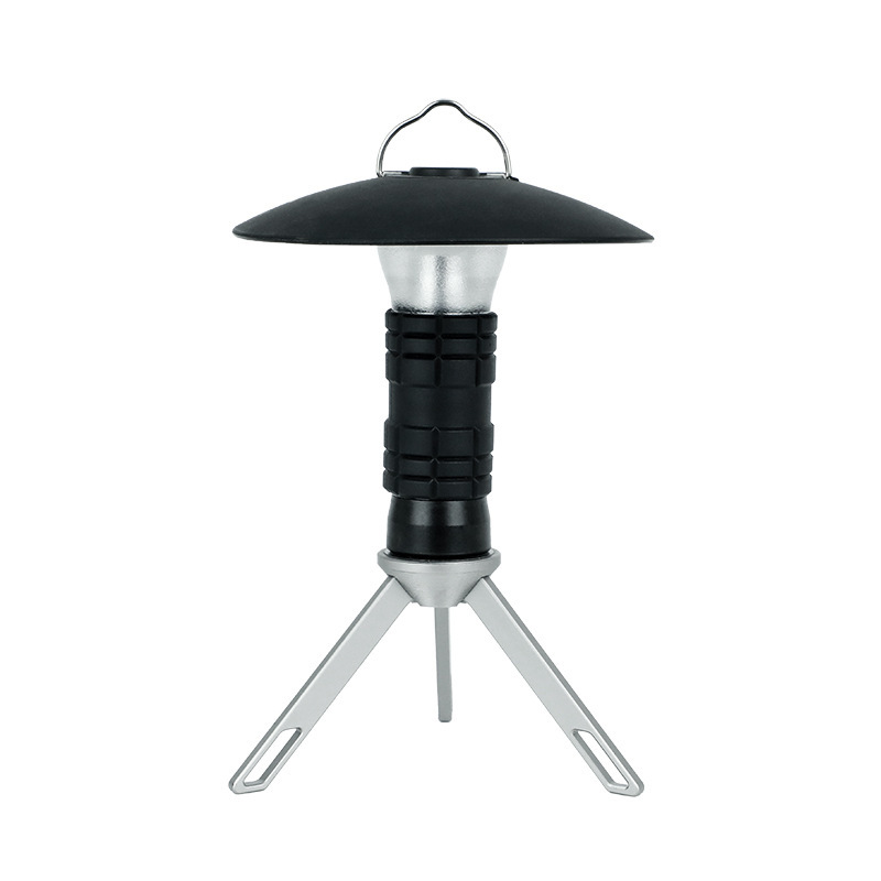 Negro (Soporte para Pantalla de Lámpara de Camping)