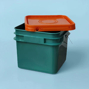 ถังพลาสติกทรงเหลี่ยมมีฝาปิด ขนาด <span class=keywords><strong>2</strong></span>.1 แกลลอน/8 ลิตร หนา 60 มิล ปากกว้าง ปิดผนึกแน่น - Product Image 6