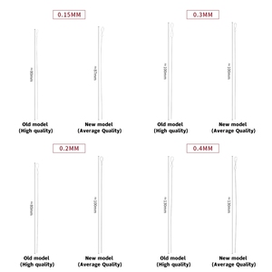 Aiguilles à fil doux torsadé <span class=keywords><strong>aiguille</strong></span> à <span class=keywords><strong>perles</strong></span> Flexible Fine grand oeil rond pliable tient les fils utilisation <span class=keywords><strong>pour</strong></span> le nouage de <span class=keywords><strong>perles</strong></span> en soie - Product Image 5