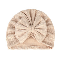 Gorros para Bebés Recién Nacidas con Lazo, Gorro de Punto para Bebés, Gorros de Hospital para Bebés Niñas de 3 a 12 Meses