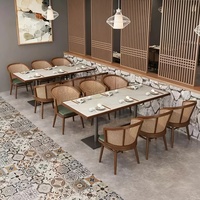 Ensemble de table et chaises de salle à manger professionnel OEM ODM, design moderne et luxueux, pour les restaurants, cafétérias, hôtels et salles de restauration.