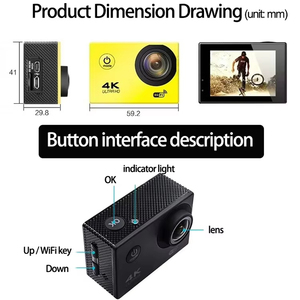 Videocamera Sportiva 4K Impermeabile di Alta Qualità a Prezzo Conveniente con LCD 2.0 e 30fps Ultra 4K - Product Image 1