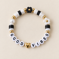 6 stijlen kleurrijke DIY kralenbedelarmbanden voor meisjes kinderen handgemaakte bloem fruit glimlach vlinder armband sieraden cadeau