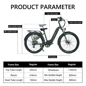 Vélo électrique de montagne Greenpedel Usa Warehouse 7 vitesses 26 pouces 48V 750W, vélo électrique de ville, <span class=keywords><strong>VTT</strong></span>, suspension intégrale, pneus larges - Product Image 5