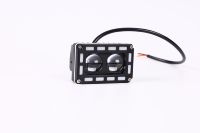 Feux auxiliaires de moto rectangulaires à 2 LED avec lampe de jour latérale, super lumineux, étanches, pour moto tout-terrain, VTT, UTV
