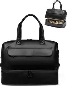 Sac de voyage nouvelle tendance, sacs de nuit Weekender avec compartiment à chaussures avec stockage partitionné efficace Essentials de voyage