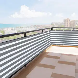 UV Treated Plastic Shade Fabric HDPE Balcony Wind Protection Screen Fence Sun Shade Net Cloth Cover