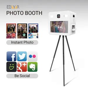 Classical Printing Photo Booth With The Sharing Box Mini And Cabin Built-in Printer