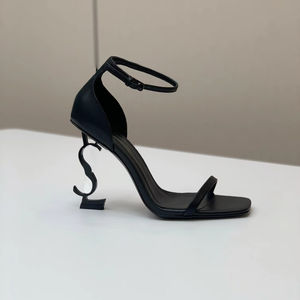 Zapatos de Tacón Alto con Plataforma y Pedrería para Mujer, Diseño de Lujo, Punta en Pico, Moda de Verano (3-5 Pulgadas) - Product Image 1