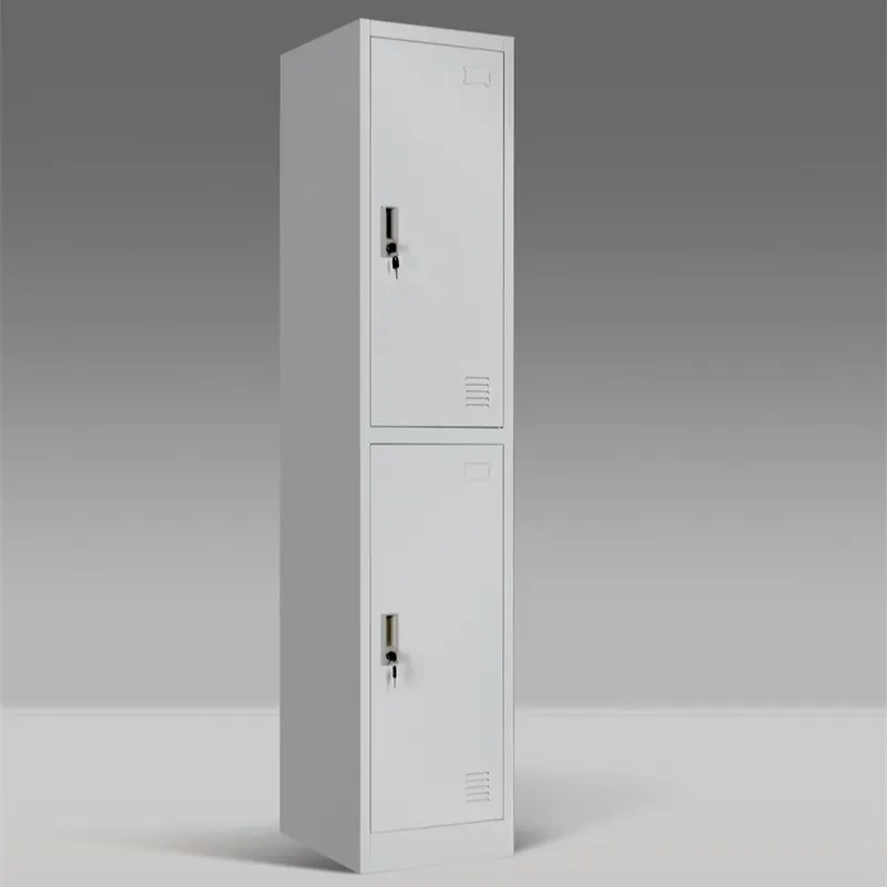 Одноместный двухдверный шкафчик двухуровневый шкафчик для одежды стальной шкафчик металлический шкаф для одежды стальной шкафчик школьный ученик