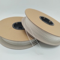 Agrafes élastiques durables Booster 15mm-30mm TPU Noir/Transparent, distance entre les aiguilles 6.4mm, rouleau, système VNS, emballage pour jouets