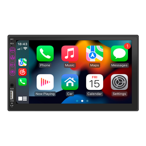 Carplay 7 inç çift <span class=keywords><strong>Din</strong></span> araba MP5 çalar araç ses Stereo Carplay ile Android oto dokunmatik ekran araba radyo GPS - Product Image 1