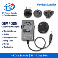 Adaptateur secteur universel multi-prises AC/DC 100-240V vers 12V 24V 36W, chargeur mural détachable avec prises US, EU, UK, AU, fabrication en usine