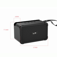 Enceinte portable sans fil de style classique LP-V93, mini enceinte Bluetooth avec radio FM, lecteur de carte TF/USB, caisson de basses actif, enceinte portable Bluetooth