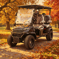 Voiturette de golf électrique individuelle en métal 2026 Rainbow personnalisable, avec moteur AC 4KW, 4 places, batterie lithium 48V, pour terrains de golf et clubs