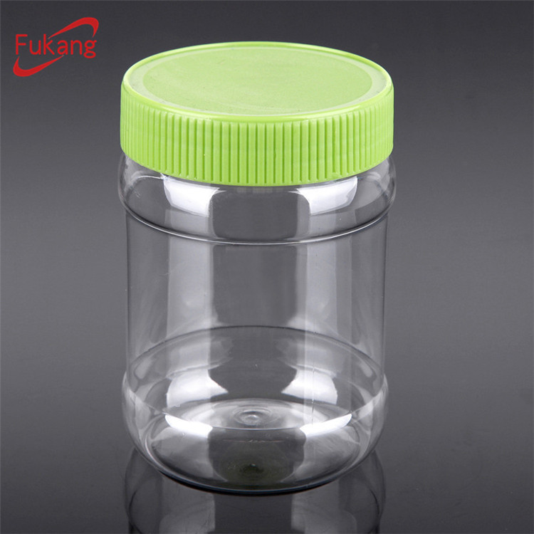 390 ml Ronde Pas Cher En Plastique Transparent POUR ANIMAUX de compagnie Bouteille Cosmétiques Conteneurs Bonbons Bouteille