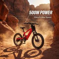Sepeda Listrik Anak HeyBike Style Off Road 36V 500W Beban 120KG Rem Cakram Mekanik Lampu LED Ban Lebar E-Bike Komuter