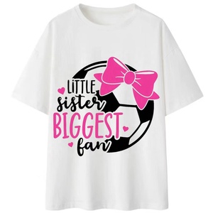 เสื้อยืดผู้ชายลายโบว์สีชมพูสุดน่ารักสำหรับแฟนฟุตบอล เสื้อยืดผ้าฝ้ายทรงโอเวอร์ไซส์สุดเทรนดี้ ของขวัญสุดพิเศษสำหรับครอบครัวคนรักฟุตบอล - Product Image 3