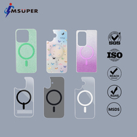 Panneau arrière remplaçable d'impression UV colorée personnalisée en usine pour iPhone 17 étui de téléphone avec blanc magnétique