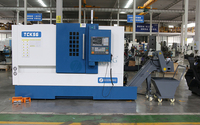 Tour CNC horizontal à banc incliné TCK56, robuste, commande Fanuc, haute précision 0,003 mm, 2 axes, pour grandes pièces