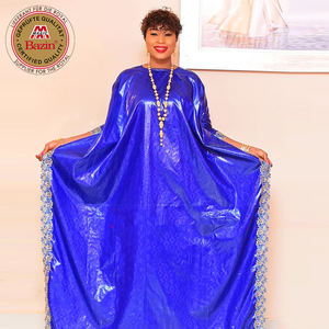 <span class=keywords><strong>Robe</strong></span> Africaine <span class=keywords><strong>Bazin</strong></span> Riche Ensemble 2 Pièces <span class=keywords><strong>Boubou</strong></span> avec Doublure Coton Original Basin Dashiki Personnalisable Mariage Fête - Product Image 2