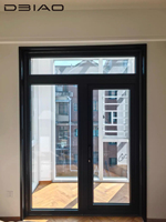 Puerta Batiente de Aluminio con Rotura de Puente Térmico, Diseño Moderno Premium, Manija Ergonómica, Aislamiento Térmico, Funcionamiento Suave, Duradera, para Dormitorio o Sótano