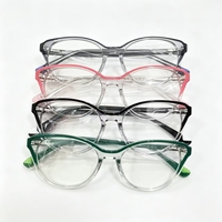 Monture de lunettes de lecture confortable en acétate, design unique, monture complète œil-de-chat, prête à être expédiée