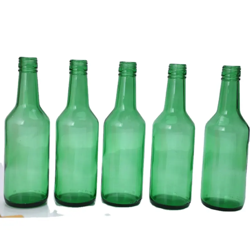 Manufacturer 360ml empty green wine glass bottle for Beverage