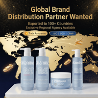 [Certifié GMPC] Ensemble de soins capillaires professionnels Pallamina au collagène et à la kératine pour réparer en profondeur les cheveux abîmés et secs (Marque privée / OEM)