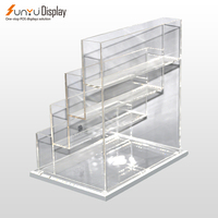 Présentoir en acrylique multicouche personnalisé avec étagère Présentoir en acrylique Boîte de présentation en plexiglas pouvant imprimer LOGO