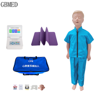 Maniquí de Entrenamiento de RCP para Niños GUANBANG con Controlador de Pantalla Táctil e Impresión para Enseñanza de Enfermería Escolar ZK/CPR875A