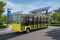 Autobús Turístico Eléctrico para 17 Pasajeros, Autobús de Transporte para Parques Temáticos, Hoteles y Fiestas, Personalizable, Volante a la Izquierda/Derecha, 35 km/h, 100 km de Autonomía