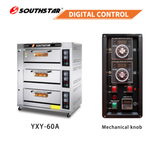 Four <span class=keywords><strong>à</strong></span> gaz commercial Southstar <span class=keywords><strong>à</strong></span> 3 niveaux et 6 plateaux, populaire, avec option de carreaux de <span class=keywords><strong>pierre</strong></span> et de vapeur - Product Image 2