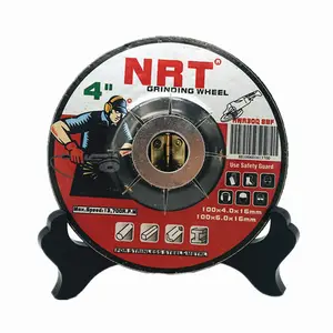 T27 NRT grinding disc 4 Inch 100x6x16mm depressed center abrasive grinding Wheel for deburring