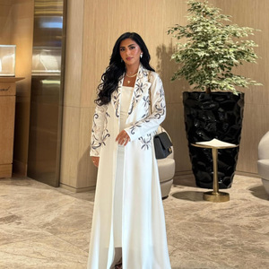 Abito Autunnale Medio Oriente Dubai, Cardigan Ricamato di Tendenza con Ricami Squisiti, Abaya, <span class=keywords><strong>Abbigliamento</strong></span> <span class=keywords><strong>Islamico</strong></span> da Donna Musulmana 2025 - Product Image 2