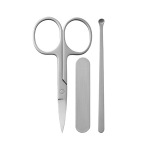 Cortauñas de 5 piezas de acero inoxidable, mini juego portátil para uso doméstico, color blanco - Product Image 3