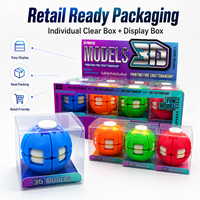 Balle anti-stress LED rotative en gros pour enfants, jouet sensoriel à presser, idéale pour les fêtes et les cadeaux.