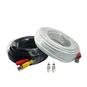 Pre-made (Mini) Coaxial RG59 BNC Video DC Power Patch Cable, CCTV Camera Surveillance Cable