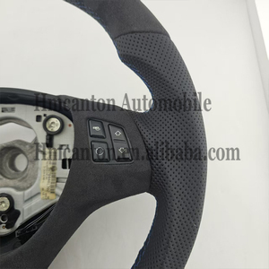 Volant pratique en Alcantara noir avec bande supérieure pour BMW E90 E91 E92 E93 Série 3 - Vente Flash - Product Image 3