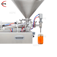 HZPK 30ml machine à yaourt semi-automatique en acier inoxydable miel crème et huile Ketuchp pâte lotion pour le corps pour remplir les bouteilles