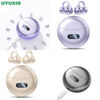 Casque sans fil à commande tactile, à oreille libre, faible fuite sonore, son surround, pour voyage et bureau, produits tendance, étui avec affichage LED de la batterie