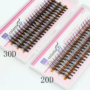 Japan Thick Bundles Makeup Individual Mink EyeLashes 3D Volume Grafting Fake False Black Cluster Eyelash Extension Lash Bunche