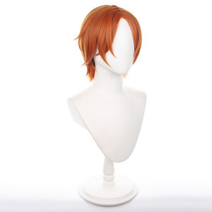 Peluca de <span class=keywords><strong>Cosplay</strong></span> Ainizi de 38 cm, Color Naranja, para los Gemelos Aoi Yuta y Aoi <span class=keywords><strong>Hinata</strong></span> de Ensemble Stars, para Hombre - Product Image 3