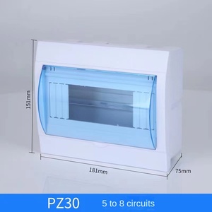 5-8 Circuits of Surface Mounted Plastic Household <b>Waterproof</b> and Dustproof Distribution <b>Box</b> Switch <b>Box</b> - Product Image 2