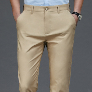 <span class=keywords><strong>Pantaloni</strong></span> da Uomo Elasticizzati Neri Eleganti Casual, <span class=keywords><strong>Pantaloni</strong></span> da Ufficio ad Asciugatura Rapida, Nuovi <span class=keywords><strong>Pantaloni</strong></span> Dritti Coreani Primavera Autunno - Product Image 6