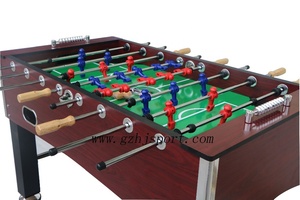 Table de football de salon en bois de haute qualité au design moderne, meilleure vente, 140x74x80cm, tiges en acier chromé - Product Image 4