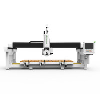 Scie à pont automatique CNC pour pierre, marbre, 5 axes, 4 axes, machine de découpe et de polissage de dalles de pierre, polisseuse de bord, plan de travail de cuisine
