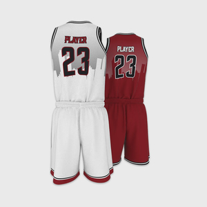 Tenues de basketball réversibles Elite pour adultes, personnalisables par sublimation, respirantes, à séchage rapide, en mesh performant, ensemble maillot double face, style universitaire - Product Image 2