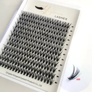 Private label Cluster Lashes 30D 40D 60D C D Curl Lash Clusters Mix 8-16mm Individual Eyelashes DIY Lash Extension Kit