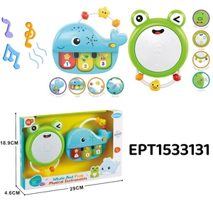 Pin Hoạt Động Nhựa Phim Hoạt Hình Động Vật Đàn Piano Và Trống Set Với Lights & Âm Nhạc Đồ Chơi Điện Tử Cho Trẻ Em - Product Image 3
